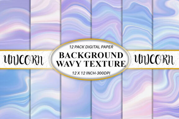 Unicorn Color Wave - FREE Digital Papers