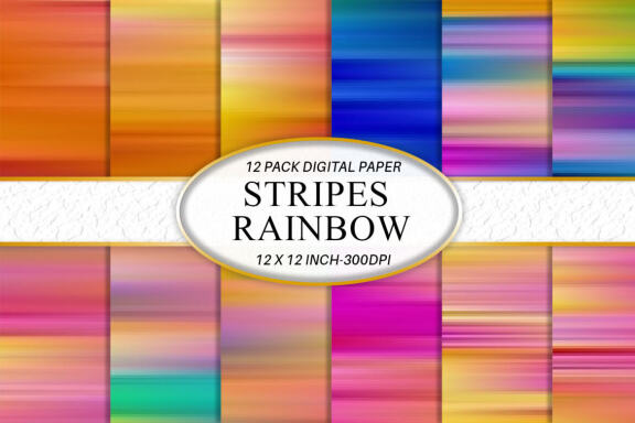 Stripes Blur & Colorful - FREE Digital Papers