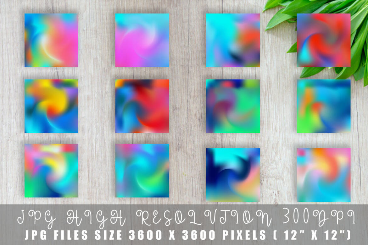 Wave Gradient Bright Color - FREE Digital Papers alt