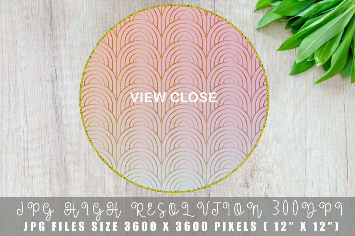 Art Deco Pattern with Gradient - FREE Digital Papers - view 3