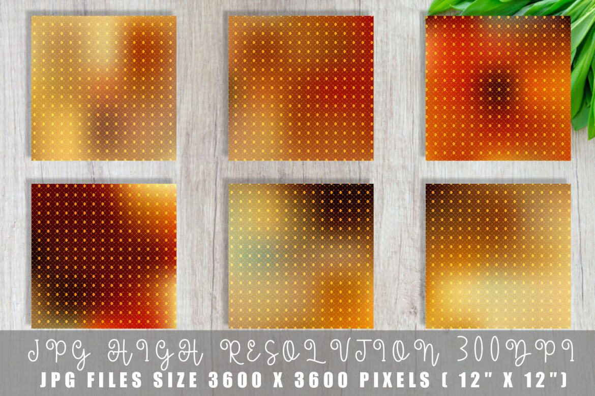 Gold Grid Pattern with Gradient - FREE Digital Papers - view 4