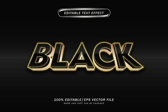 Luxury Black - FREE Text Effect