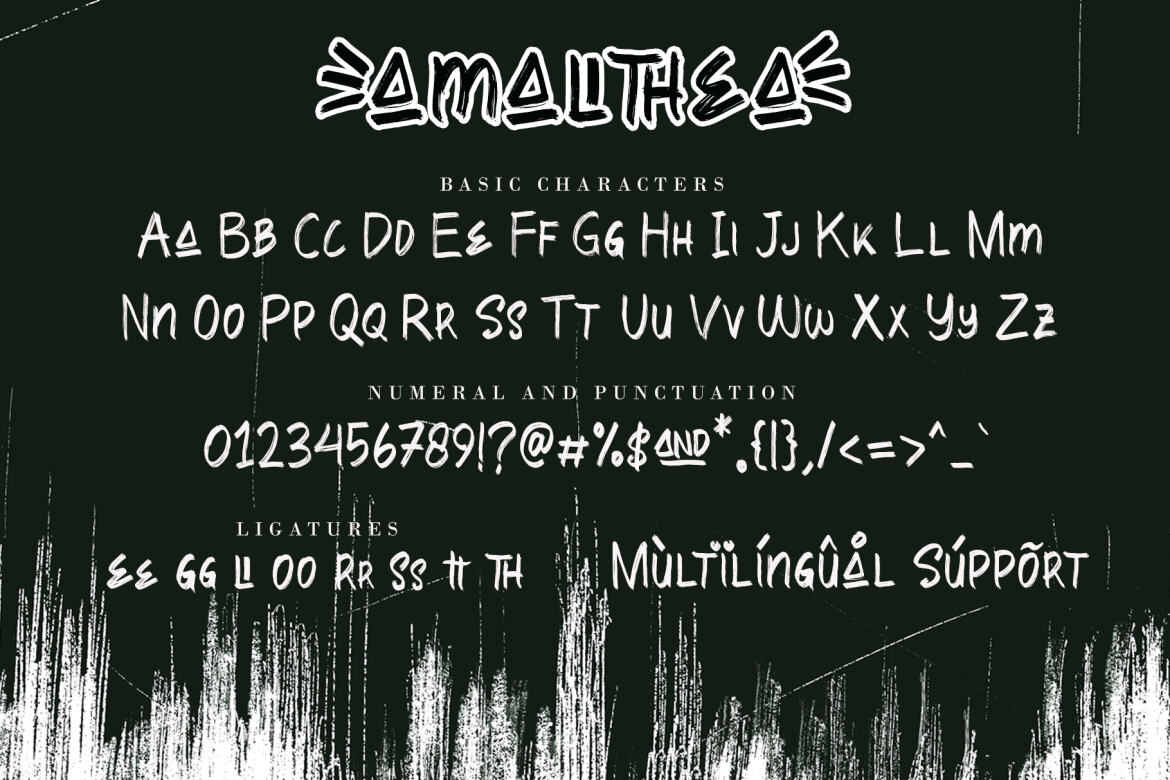 Amallthea FREE Natural Brush Font - view 7