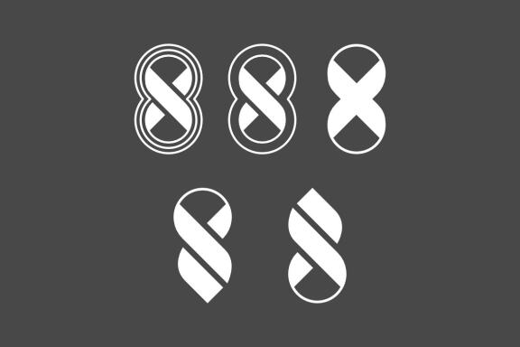 8 X & PS Monogram - Free Logo