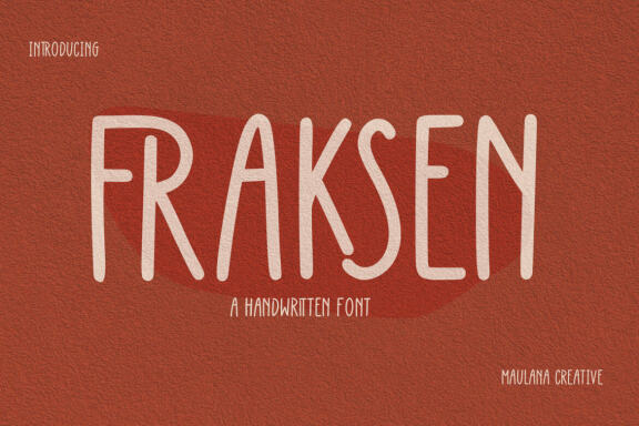 Fraksen FREE Handwritten Sans Font