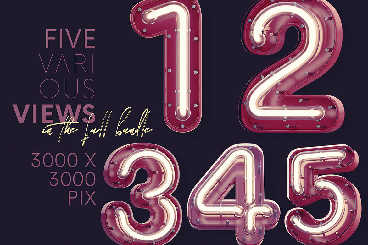 Neon & Matte FREE Alphabet - view 3