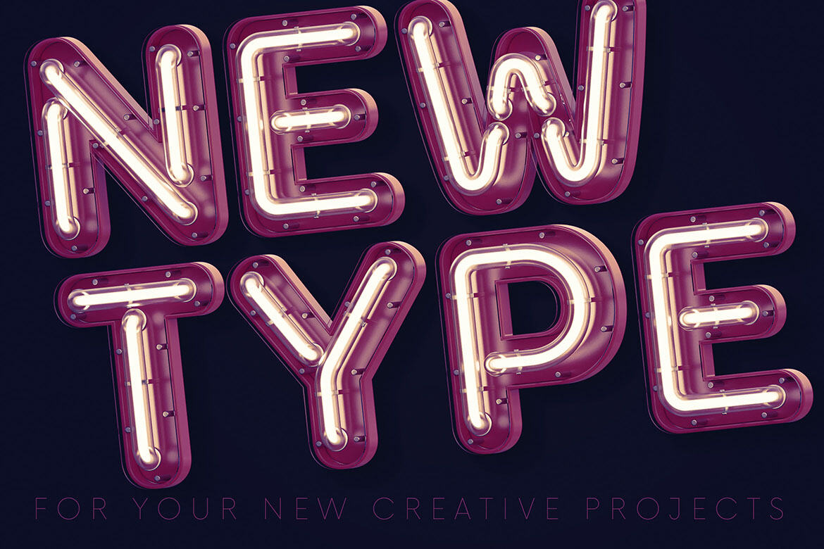 Neon & Matte FREE Alphabet - view 5