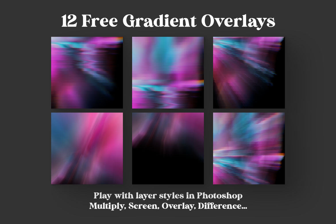 Free Color Gradient BG & Overlays 3 - view 5