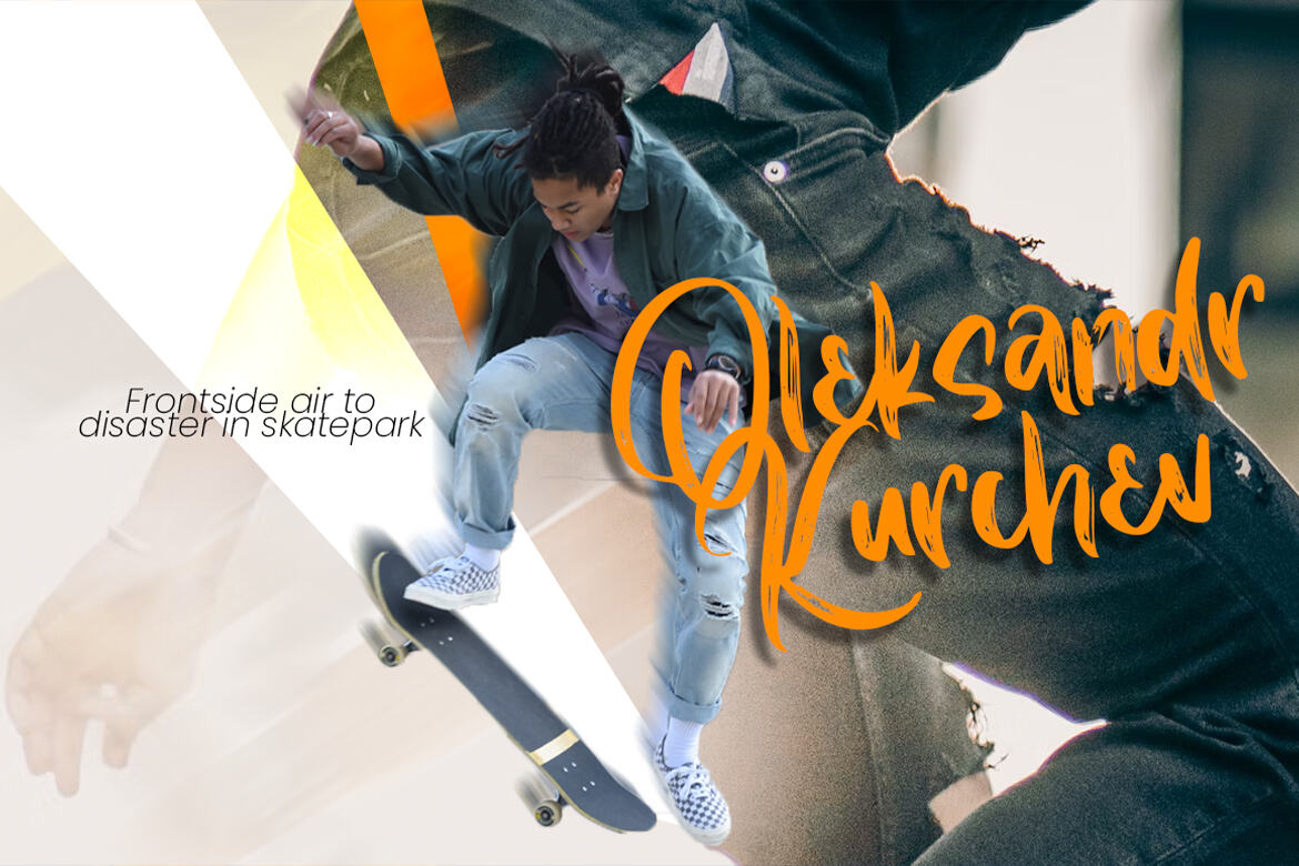 Shoburg Textured Brush FREE Font - view 4