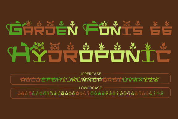 Free Garden Lettering