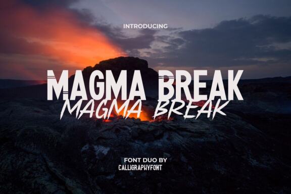 Magma Break FREE Font Duo