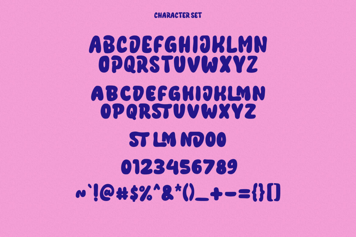Calmoon Bouncy FREE Font - view 8