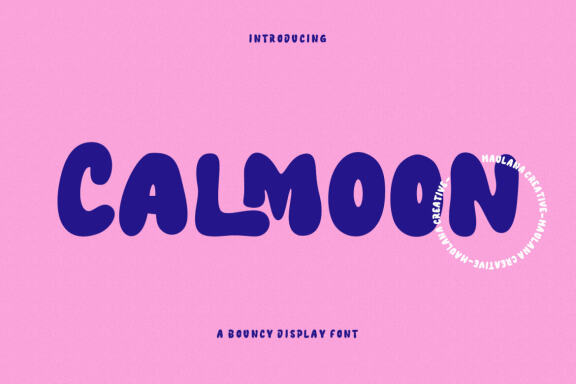 Calmoon Bouncy FREE Font - view 1