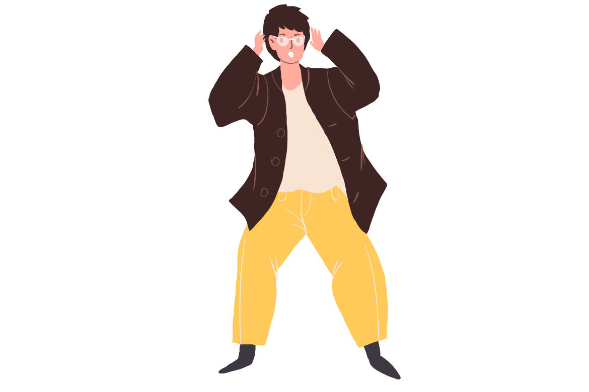 Free Happy Cartoon Characters in Face Masks alternate