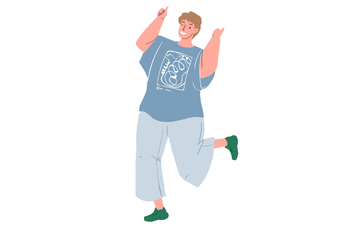 Free Happy Cartoon Characters in Face Masks  - view 2