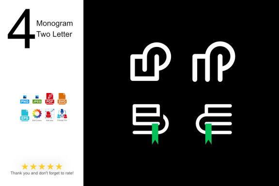 Free Monogram Two Letter - view 1