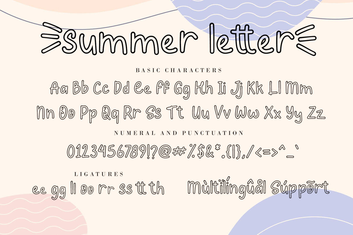 Summer Letter - Free Font - view 7