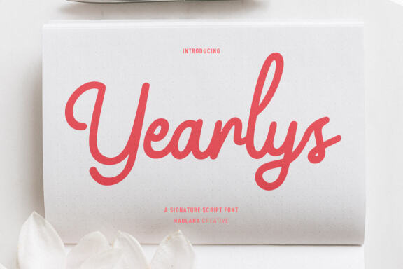 Yearlys Retro FREE Script Font