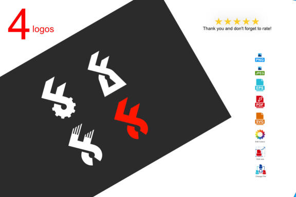 F Industrial Free Logo Shapes