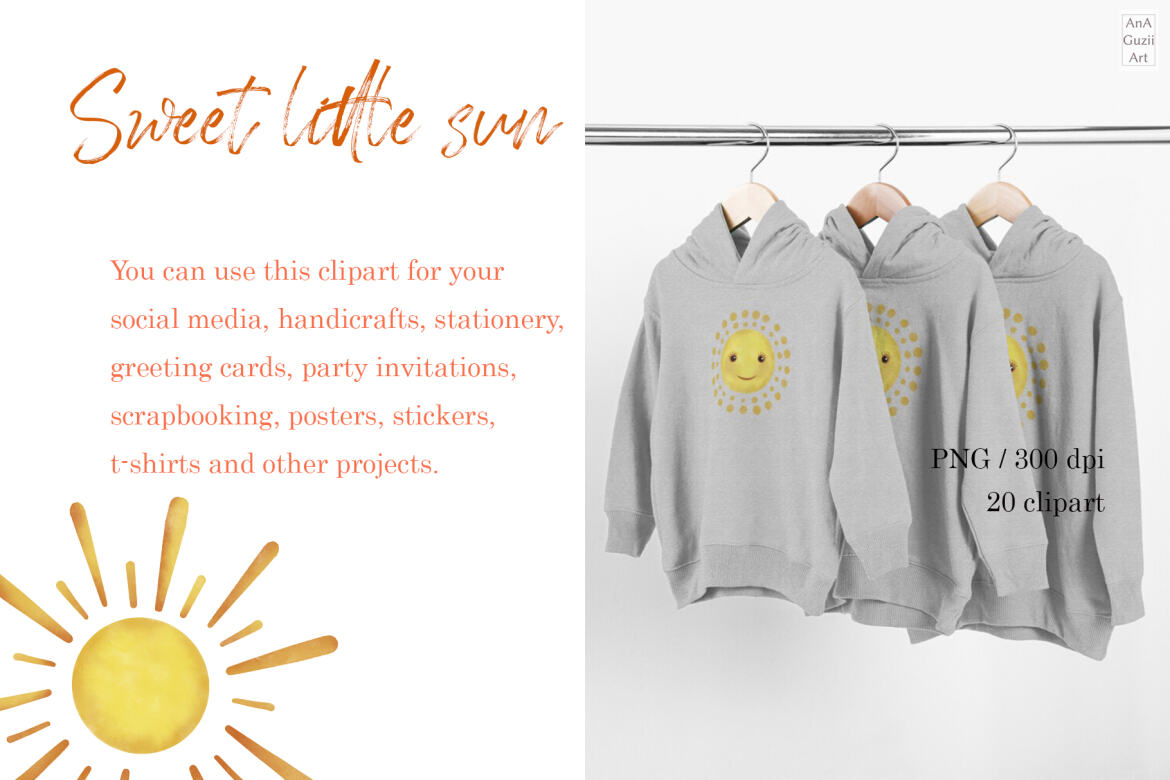 Cute Suns FREE Clipart alternate