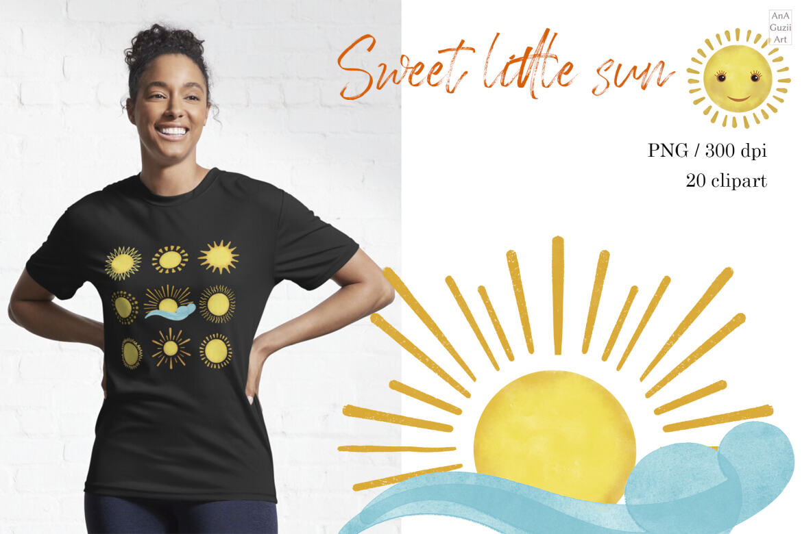 Cute Suns FREE Clipart alternate