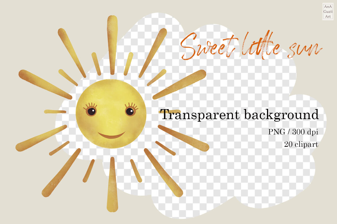 Cute Suns FREE Clipart alternate