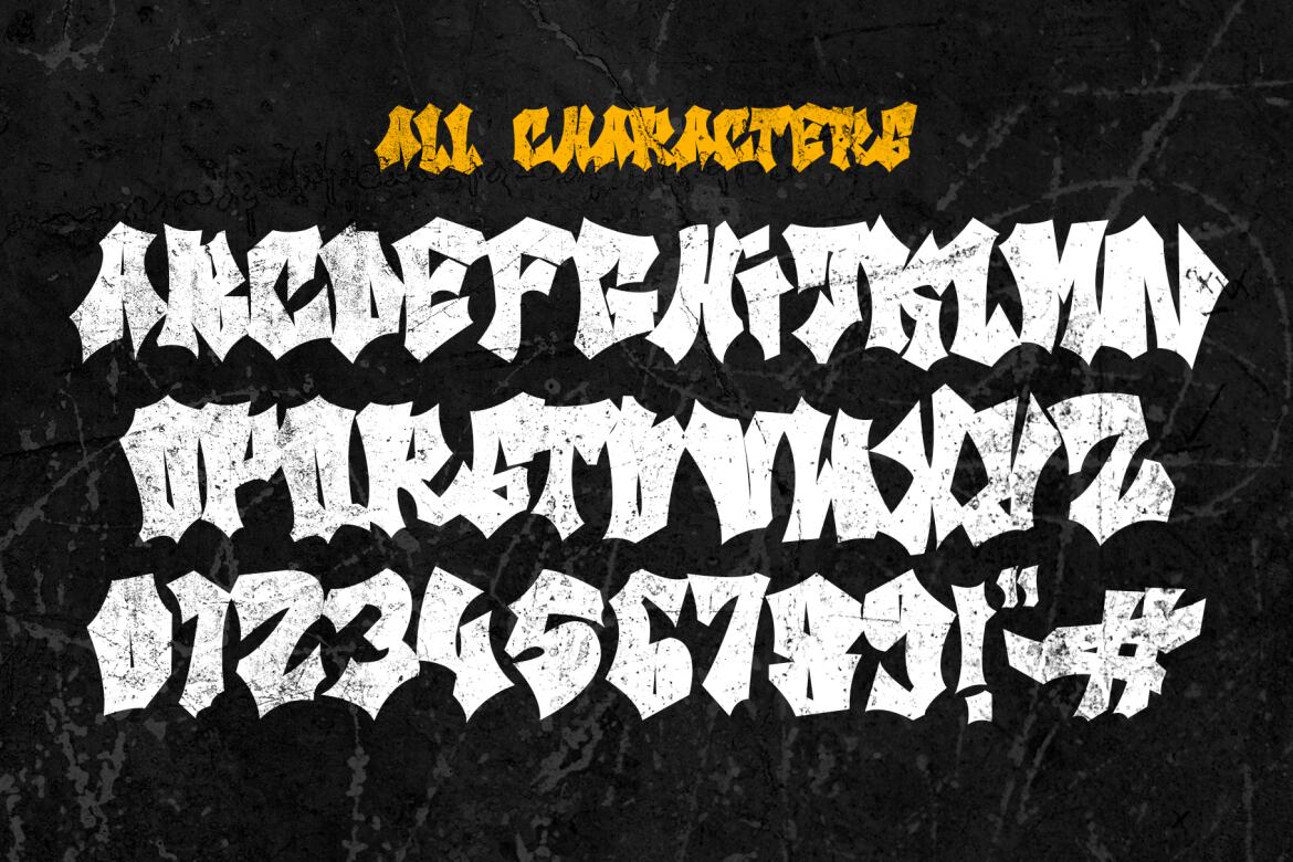 Bat Liar - Sharp Headline FREE Font - view 7