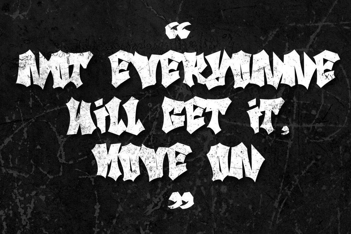 Bat Liar - Sharp Headline FREE Font alternate