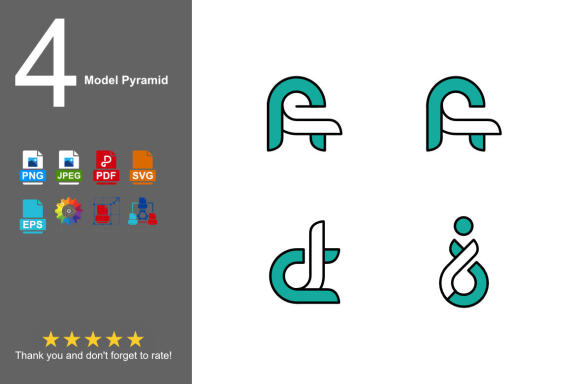 4 FREE Monogram Letter Logo Shapes