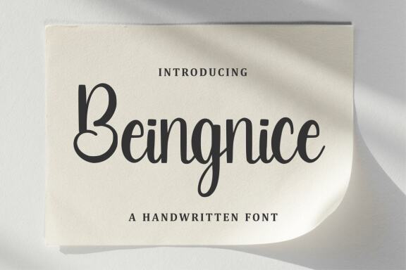 Beingnice FREE Font - view 1