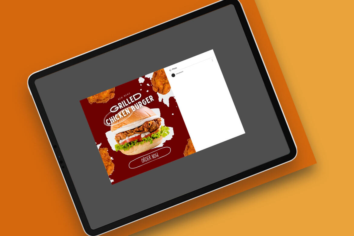 Burger / Food Instagram | Free CANVA Template - view 5