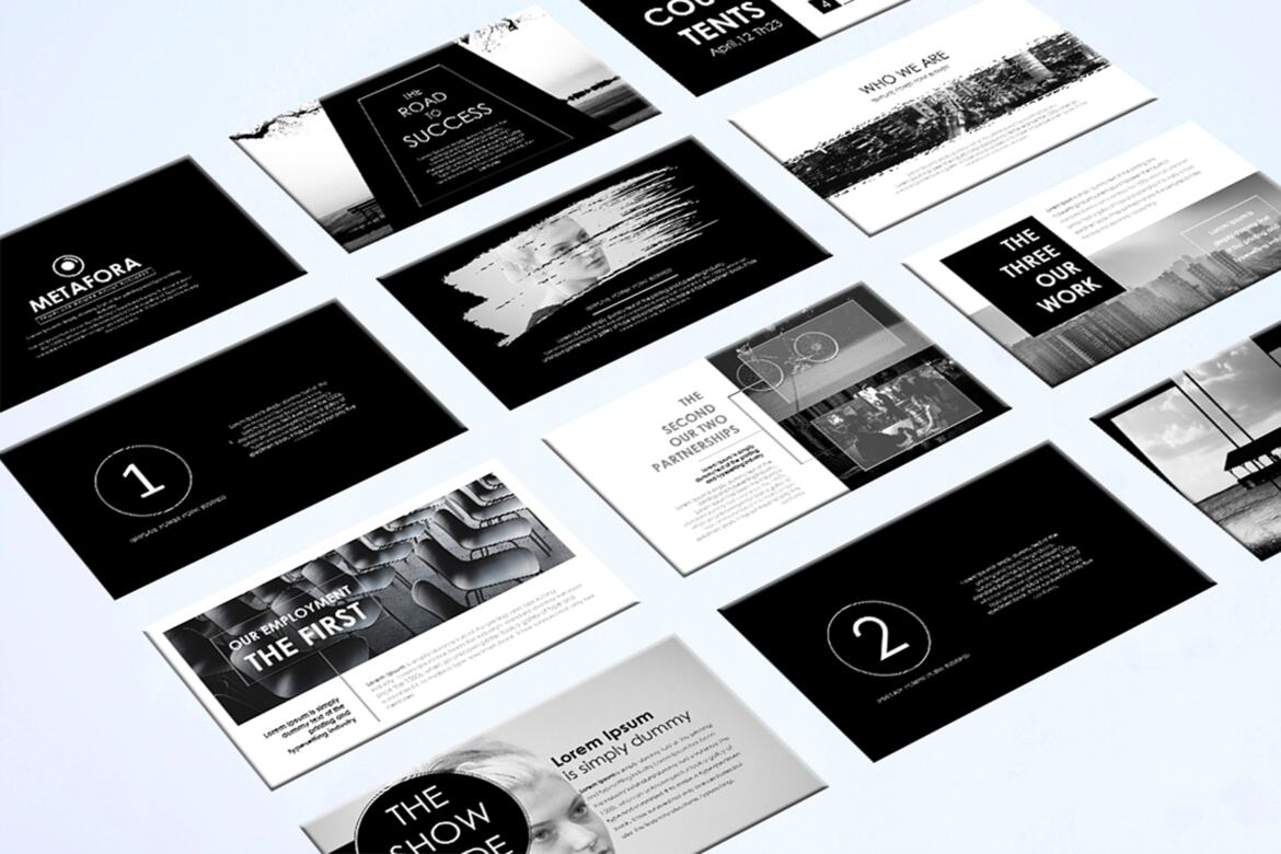 Metafora - FREE Keynote Template - view 3