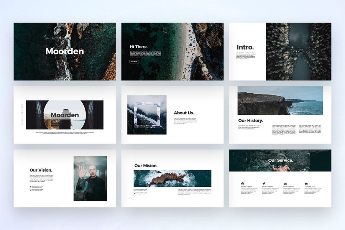 Moorden - Free Powerpoint Template alternate