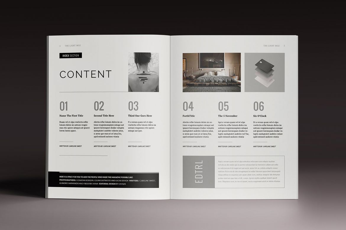 Lightazine Indesign Template alternate