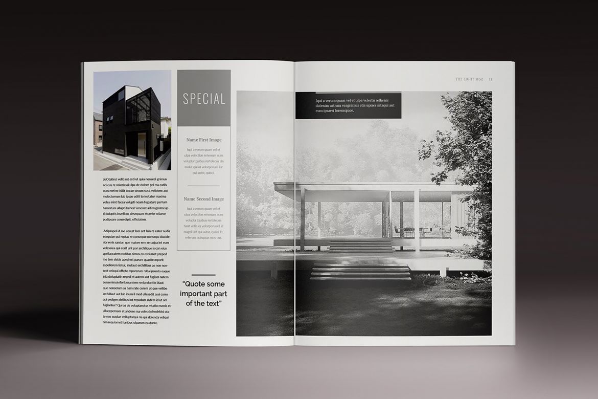 Lightazine Indesign Template - view 2