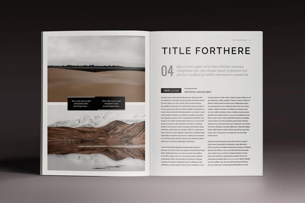Lightazine Indesign Template - view 6