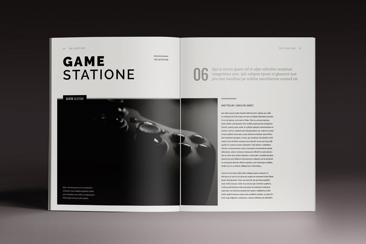 Lightazine Indesign Template - view 12