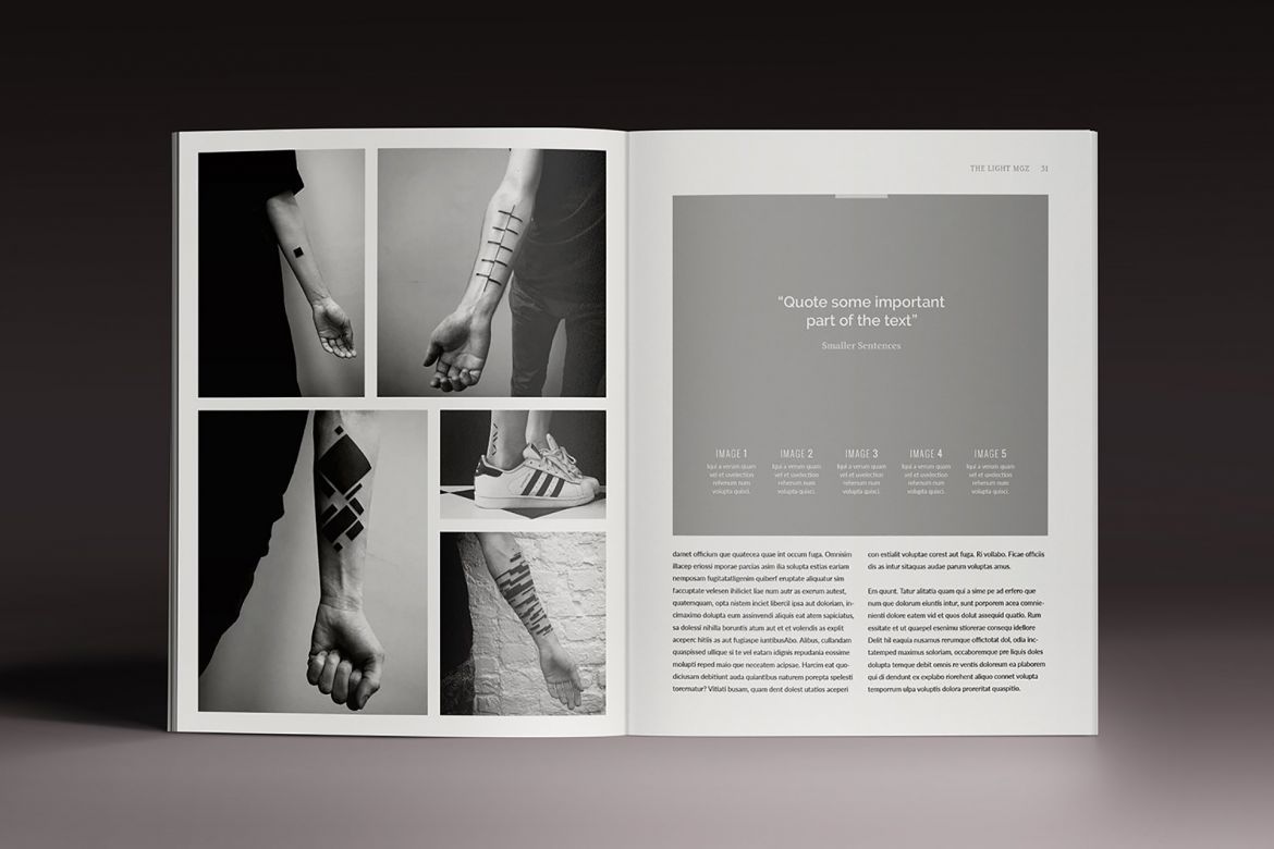 Lightazine Indesign Template - view 3