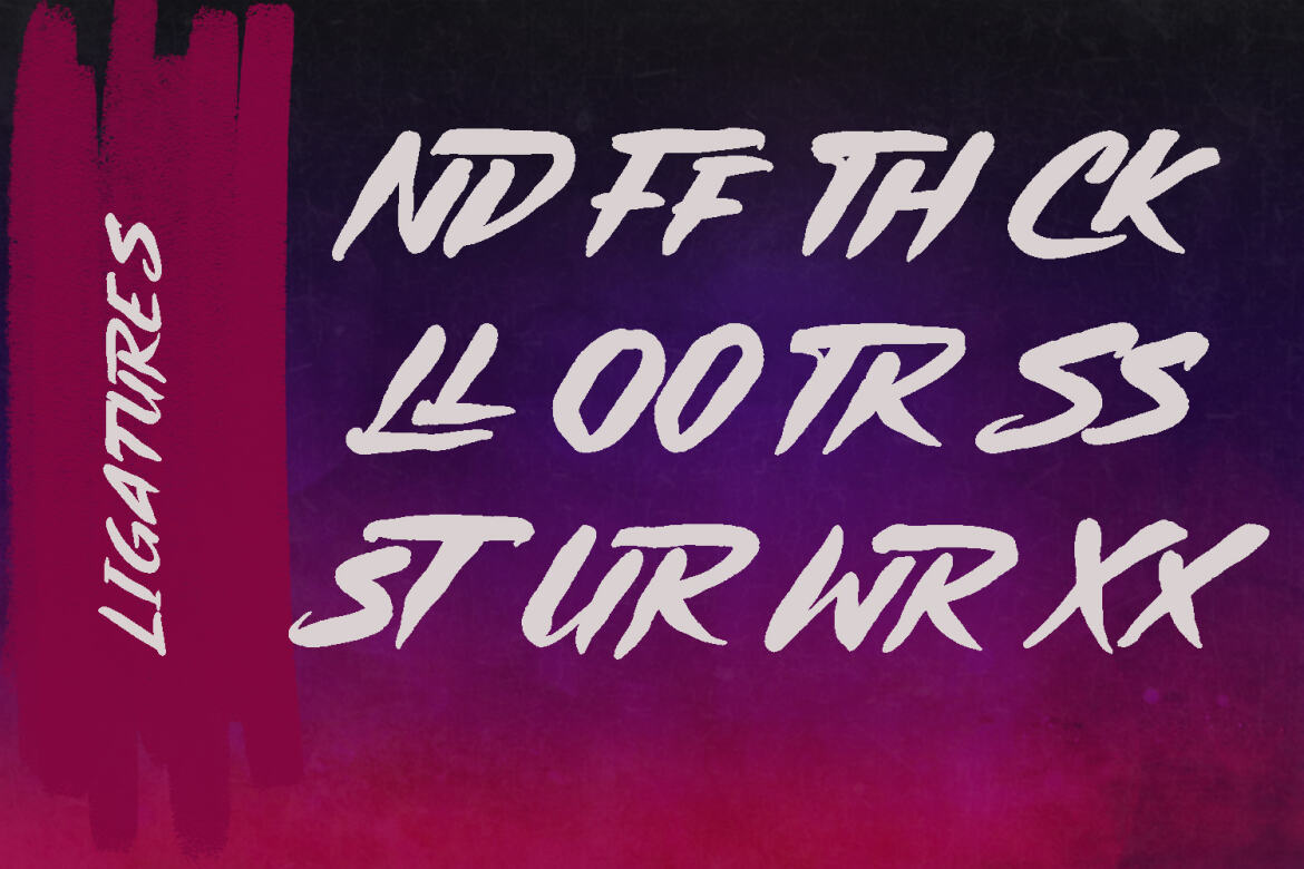 Burndrives FREE Brush Font - view 7