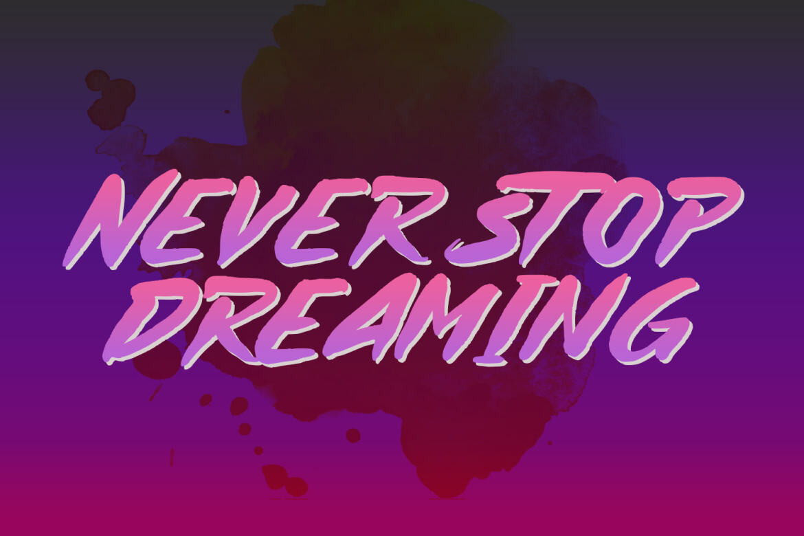 Burndrives FREE Brush Font - view 3