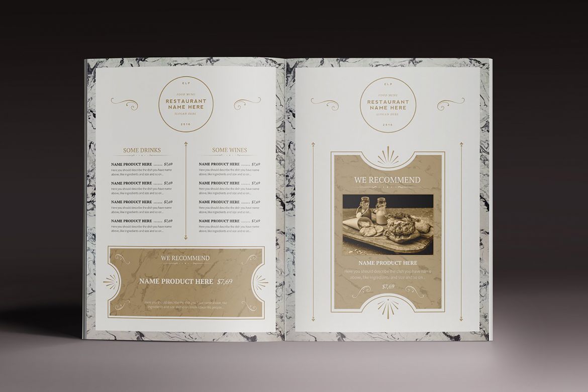 Classy Food Menu 7 Template - view 3