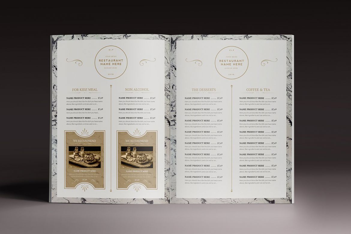 Classy Food Menu 7 Template - view 4