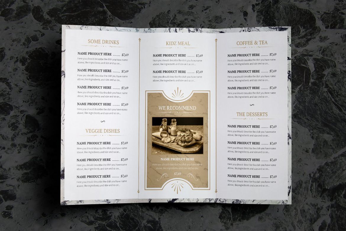 Classy Food Menu 7 Template - view 10