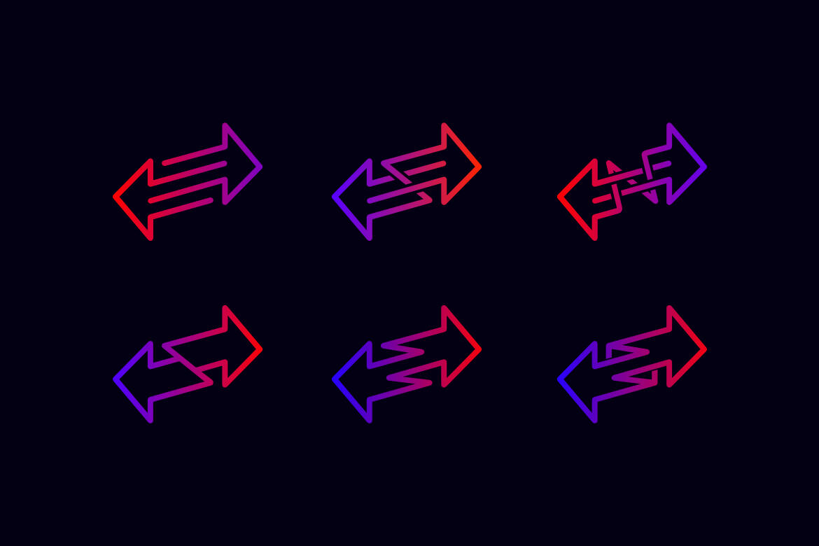 Two Arrows - Free Logo Shapes alternate