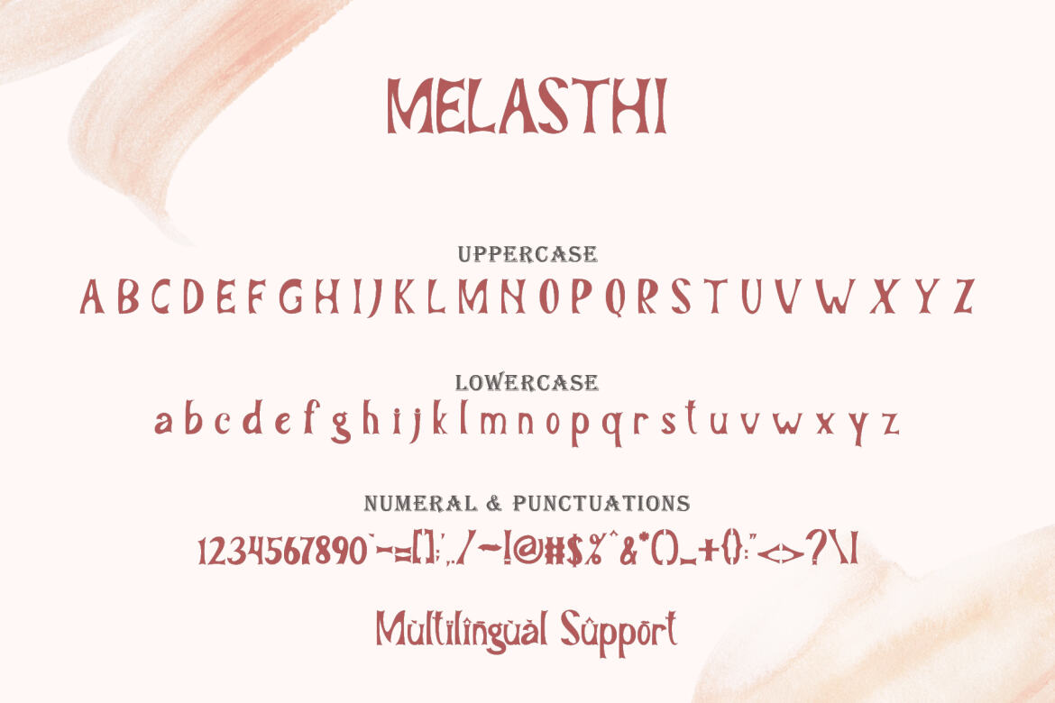 Melasthi FREE Font - view 6