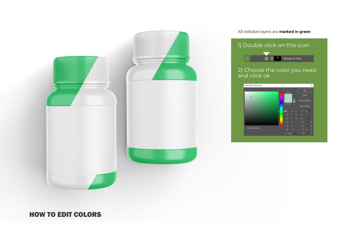 Plastic Container - Pills Bottle - Free PSD Mockup alternate