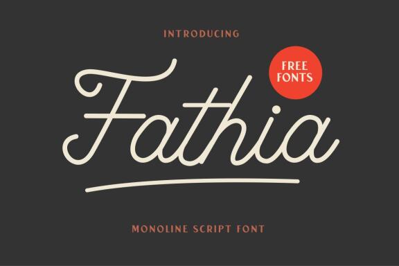 Fathia Script FREE Font