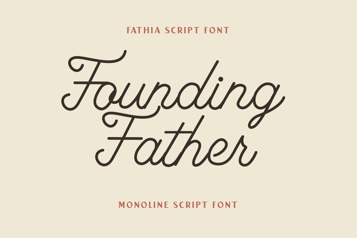 Fathia Script FREE Font - view 4