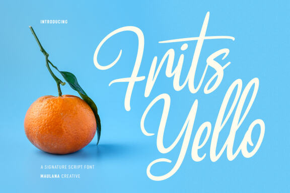 Frits Yello FREE Script Font