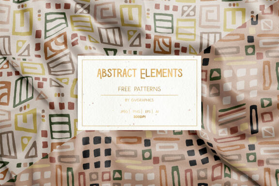 6 Abstract Elements - FREE Patterns